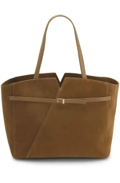 BOSS Revers tote bag in suede with belt detail
