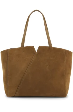 BOSS Revers tote bag in suede with belt detail