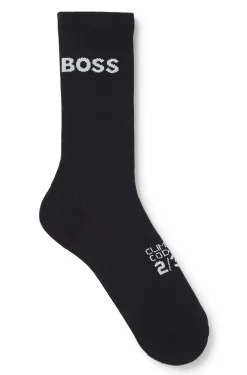 BOSS x ASSOS black lightly insulated cycling socks