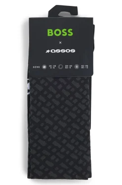 BOSS x ASSOS moisture-wicking cycling socks with seamless construction