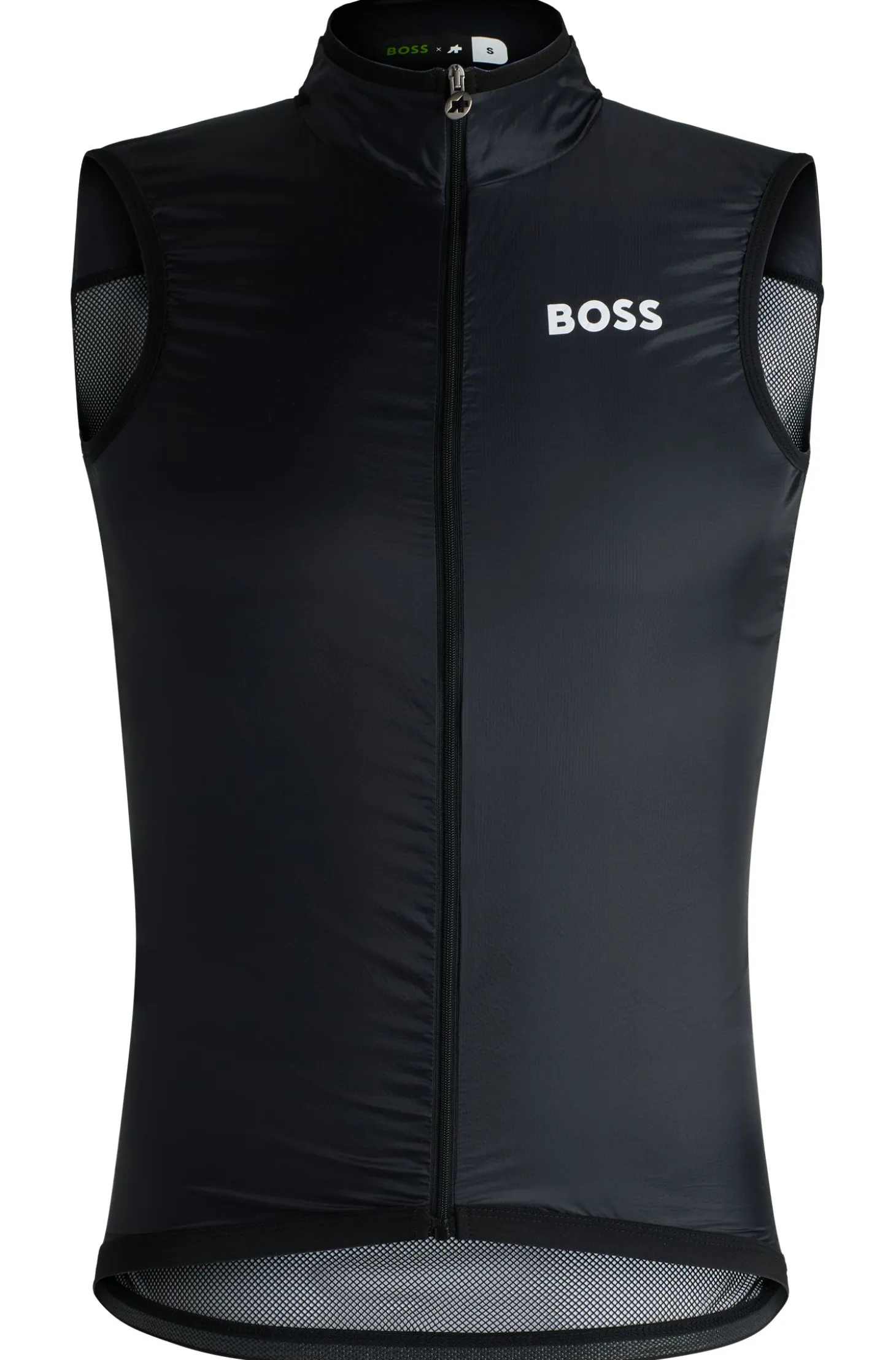 BOSS x ASSOS packable wind vest with breathable mesh back