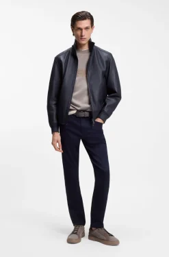 BOSS x ASTON MARTIN jacket in leather