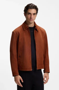 BOSS x ASTON MARTIN jacket in suede