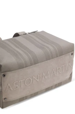 BOSS x ASTON MARTIN knitted holdall with suede trims