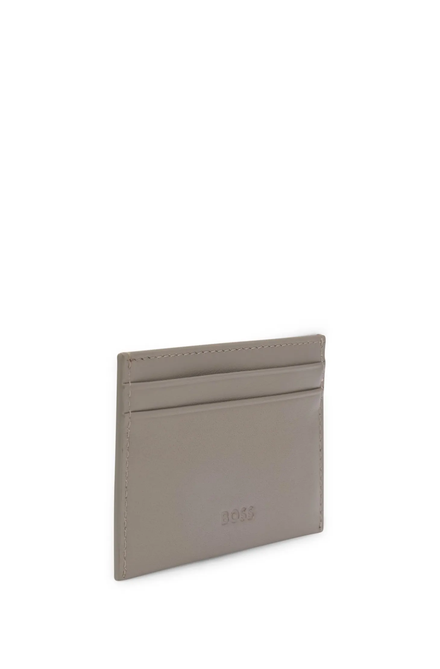 BOSS x ASTON MARTIN leather card holder with wing detail