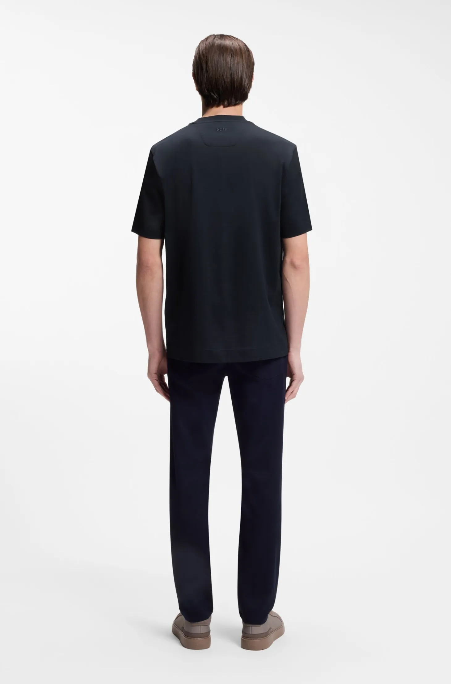 BOSS x ASTON MARTIN mercerised-cotton T-shirt with car artwork