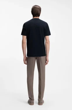 BOSS x ASTON MARTIN mercerised-cotton T-shirt with wing detail