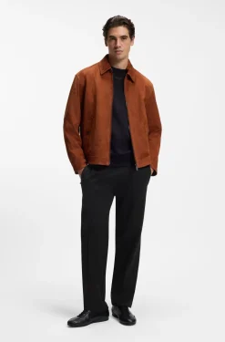 BOSS x ASTON MARTIN modern-fit trousers in cotton