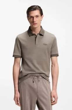 BOSS x ASTON MARTIN polo shirt in wool-cotton piqué