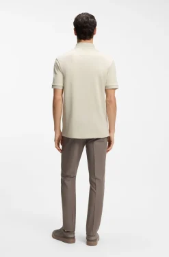 BOSS x ASTON MARTIN polo shirt in wool-cotton piqué