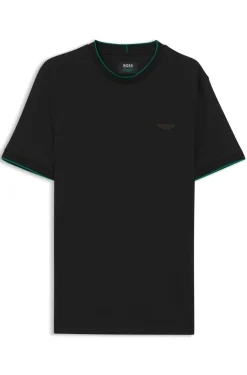 BOSS x ASTON MARTIN T-shirt in mercerised cotton