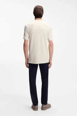 BOSS x ASTON MARTIN T-shirt in wool-cotton jacquard