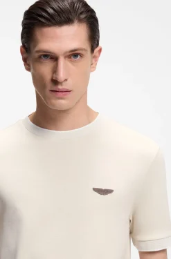 BOSS x ASTON MARTIN T-shirt in wool-cotton jacquard