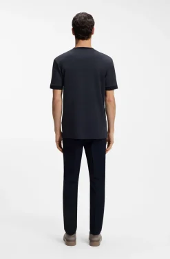 BOSS x ASTON MARTIN T-shirt in wool-cotton jacquard