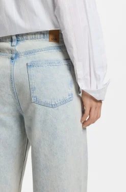 Boyfriend-fit jeans in super-soft light-blue denim