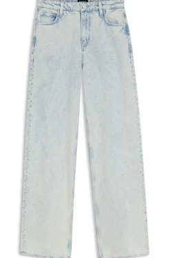 Boyfriend-fit jeans in super-soft light-blue denim