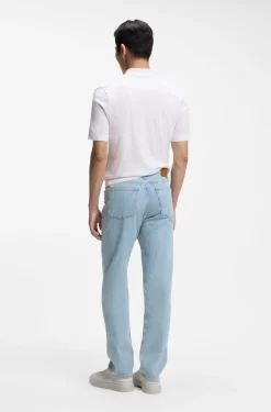 Bright-blue jeans in comfort-stretch denim