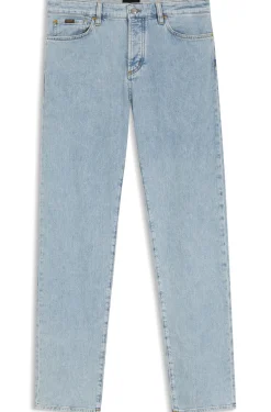 Bright-blue jeans in comfort-stretch denim