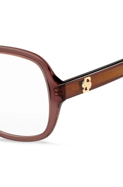 Brown-acetate optical frames with Double B monogram