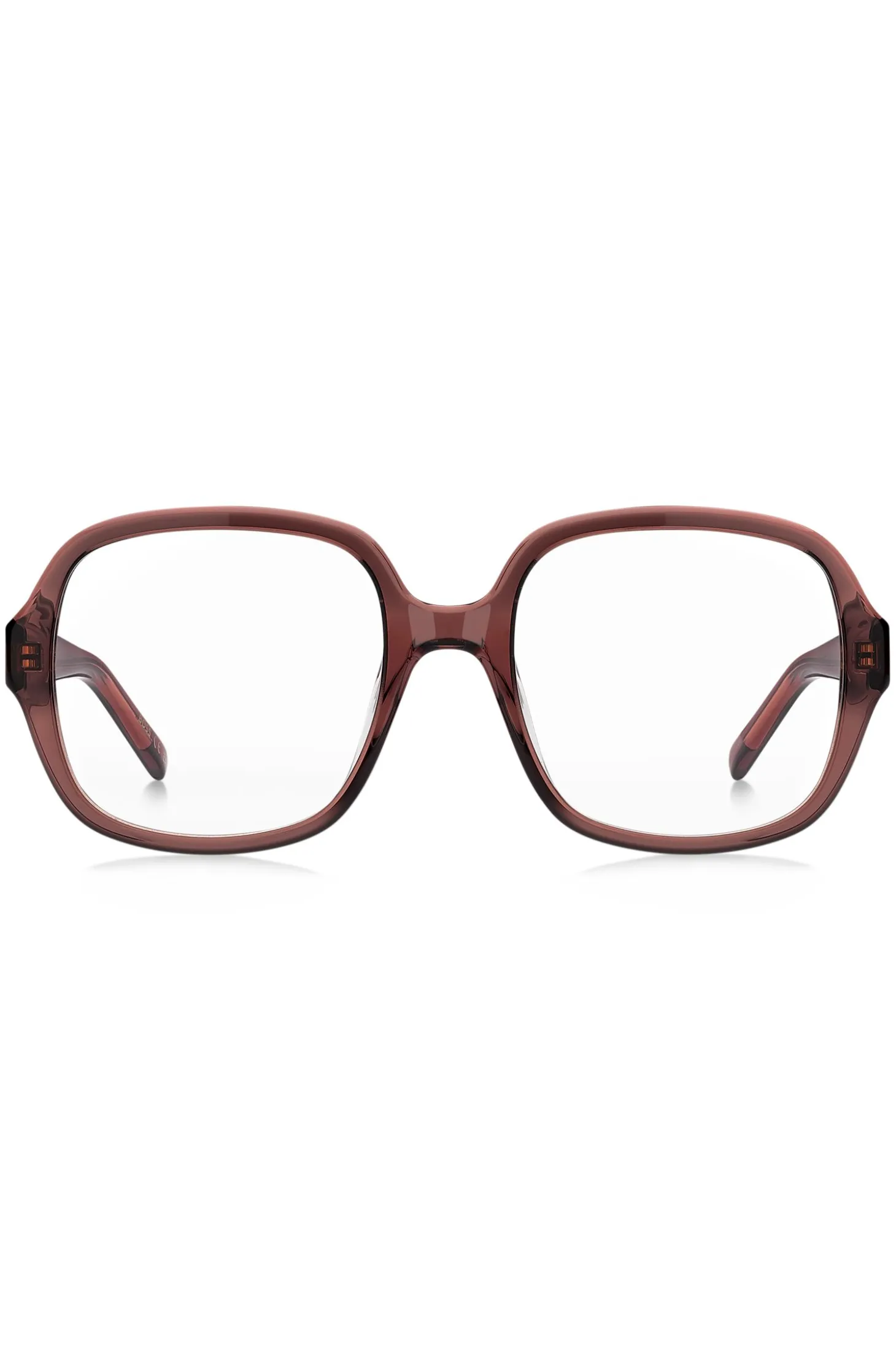 Brown-acetate optical frames with Double B monogram