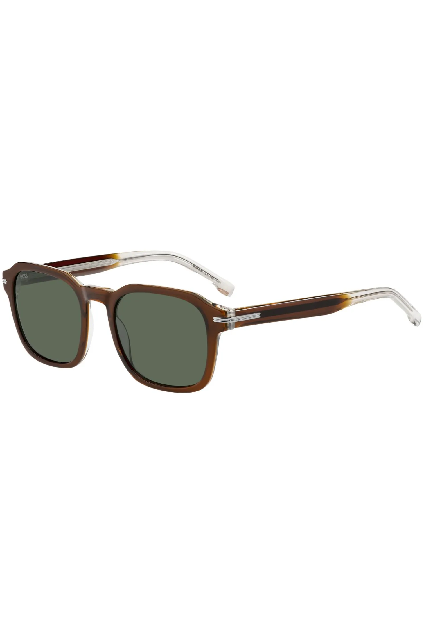 Brown-acetate sunglasses with gradient effect