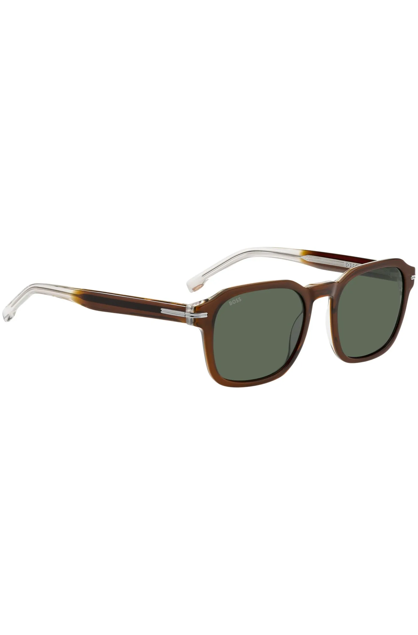 Brown-acetate sunglasses with gradient effect