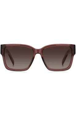 Brown-acetate sunglasses with Double B monogram