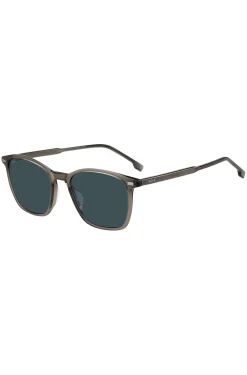 Brown-grey sunglasses with stripe detail