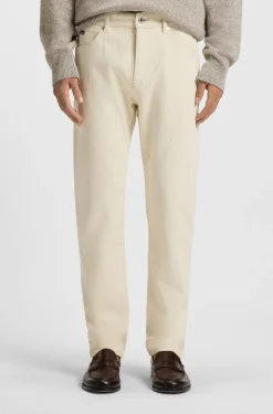 Brushed-finish jeans in Italian stretch denim