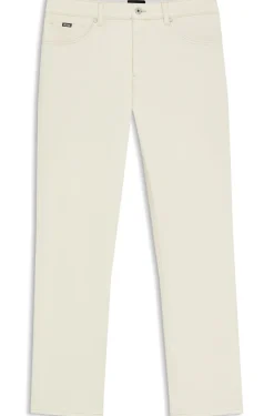 Brushed-finish jeans in Italian stretch denim