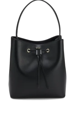 Bucket bag in faux leather