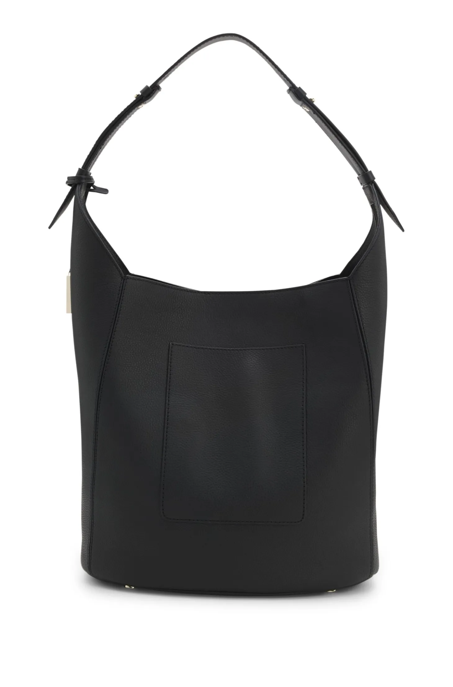 Bucket bag in leather with Double-B-monogram plaque