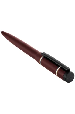 Burgundy ballpoint pen with Double B monogram