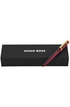 Burgundy ballpoint pen with Double B monogram