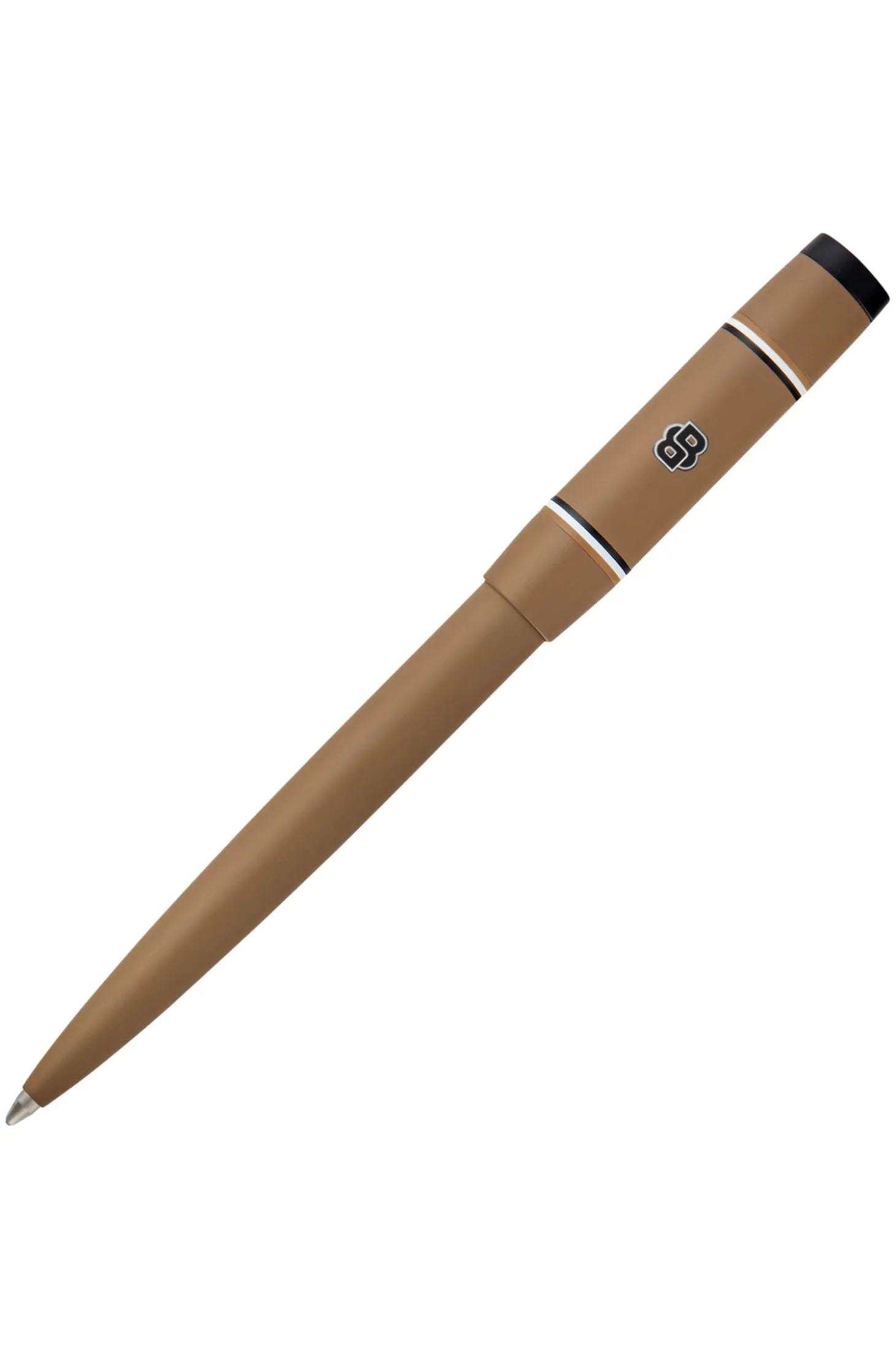 Camel-toned ballpoint pen with Double B monogram