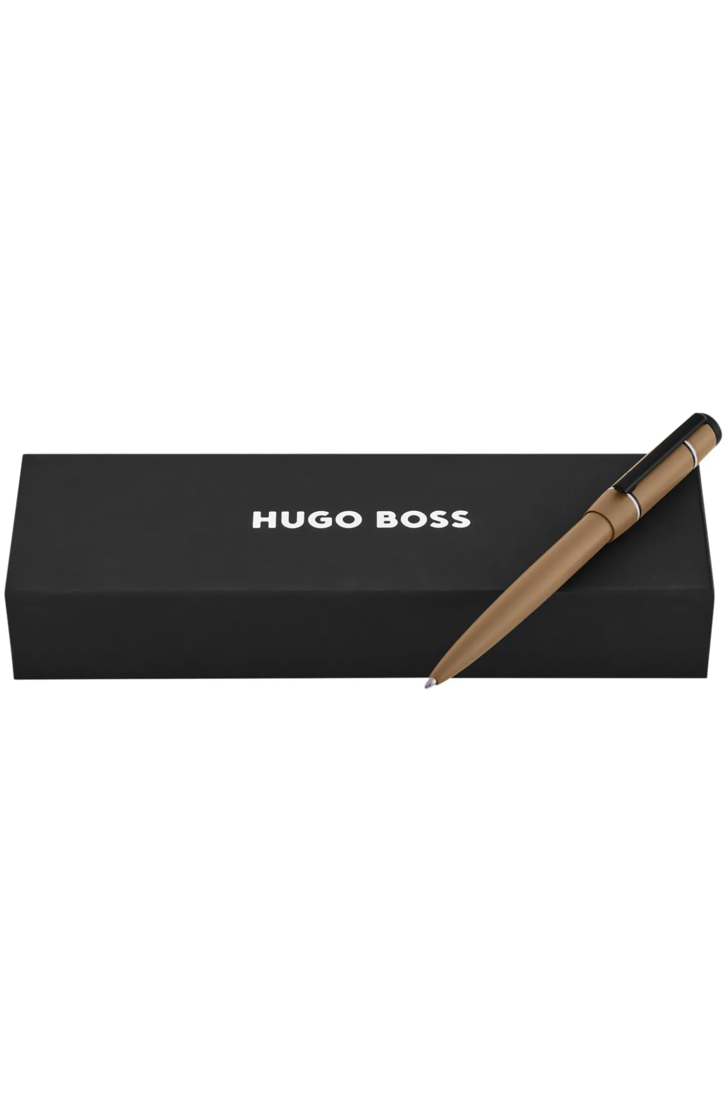 Camel-toned ballpoint pen with Double B monogram