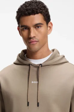 Casual cotton tracksuit set with a minimalist logo