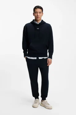 Casual cotton tracksuit set with a minimalist logo