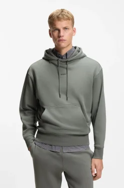 Casual cotton tracksuit set with a minimalist logo