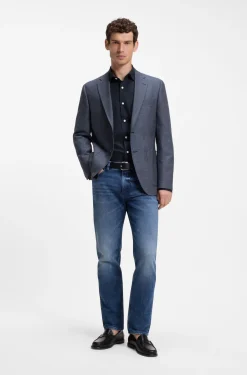 Casual-fit heritage shirt in cotton poplin