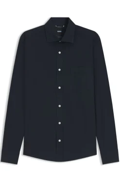 Casual-fit heritage shirt in cotton poplin