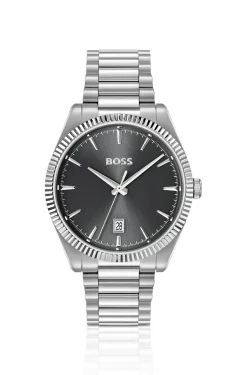Cheswick stainless-steel watch with fluted bezel