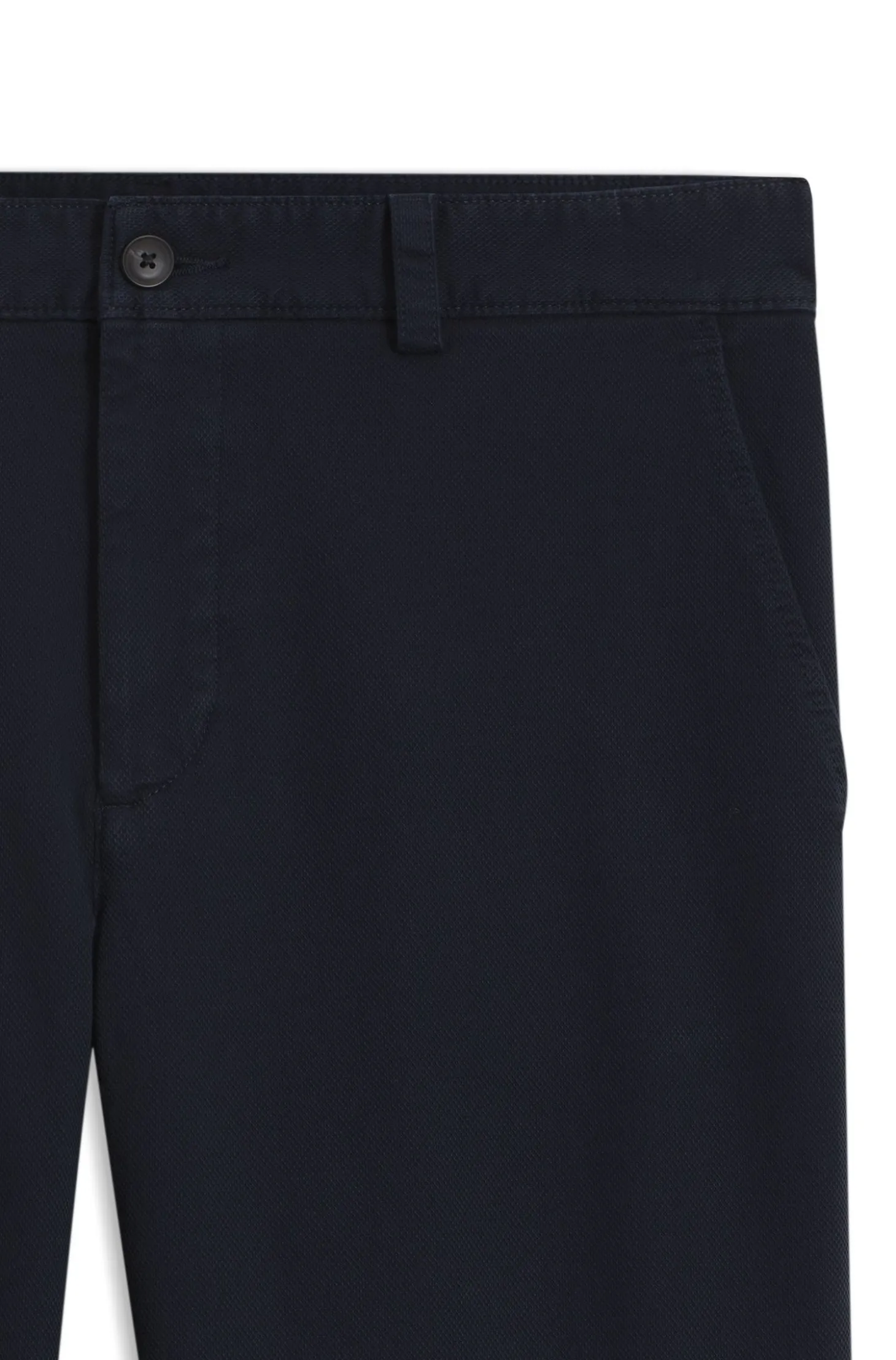 Chinos in structured stretch cotton
