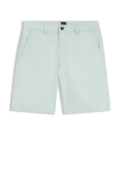 Chino-style shorts in cotton-rich twill