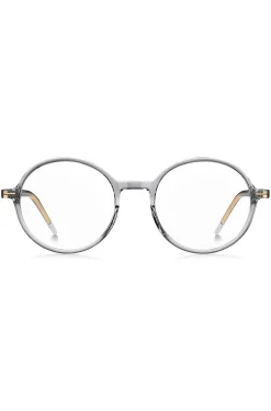 Clear-acetate optical frames with striped metal core wire