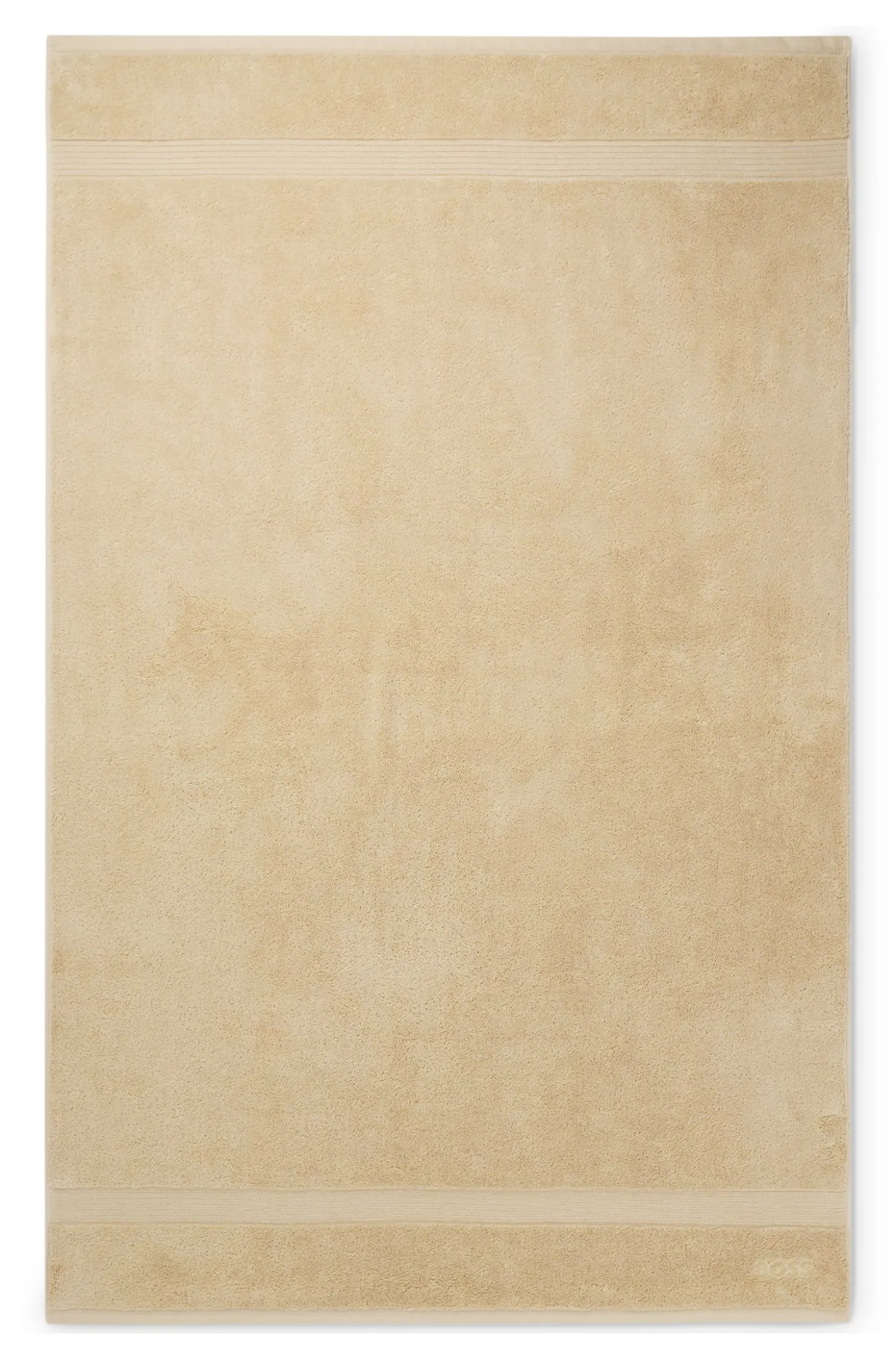 Cotton bath sheet with embroidered logo