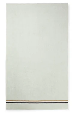 Cotton bath sheet with signature stripe