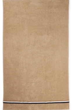 Cotton bath sheet with signature stripe