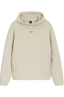 Cotton-blend hoodie with reflective graphic