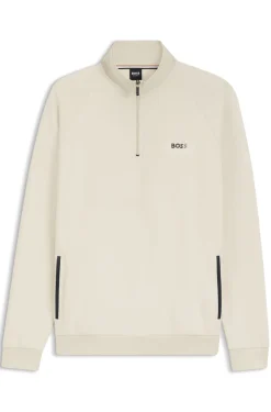 Cotton-blend jacket with metallic logo